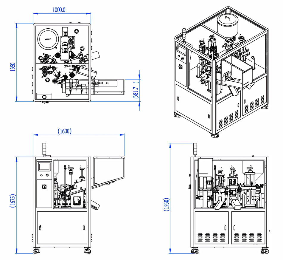 HX-009 Fully Automatic Ultrasonic Toothpaste Tube Filling And Sealing Machine