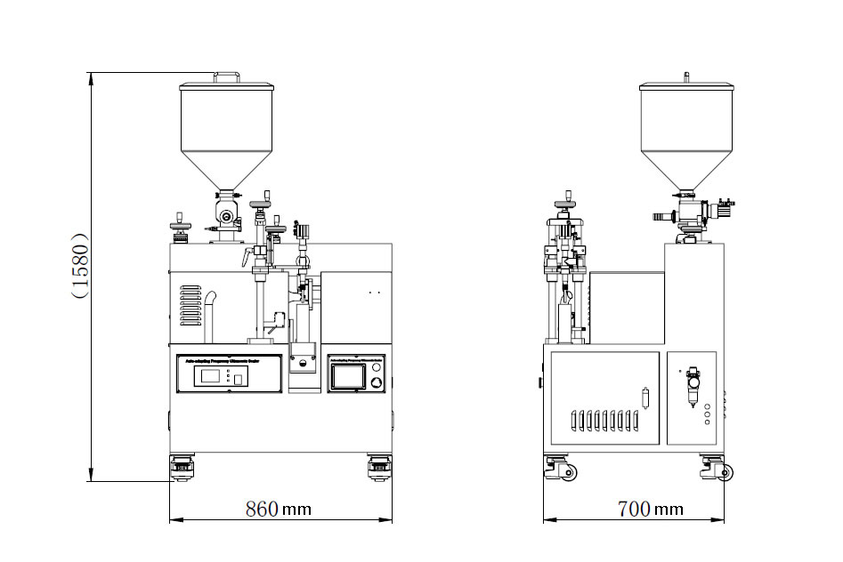 HX-002 Semi-Automatic Cosmetic Liquid Cream Tube Filling Sealing Machine